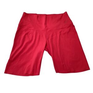 Nike Womens Zenvy High-Waisted 8" Biker Shorts Red DQ6003-666 Size XL NWT